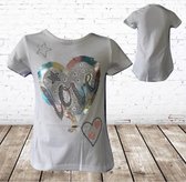 T-shirt meisjes Love wit -s&C-98/104-t-shirts meisjes