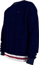 Tommy Hilfiger Nature Tech sweatshirt - heren trui O-hals - middeldik - blauw - Maat: L