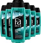 Fa Men Extreme Cool - Man - Douchegel - Voordeelverpakking - 6 x 250 ml