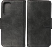OnePlus Nord 2 5G Hoesje - Portemonnee Book Case - Kaarthouder & Magneetlipje - Kunstleer - Zwart