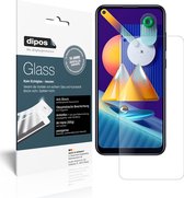 dipos I 2x Pantserfolie mat compatibel met Samsung Galaxy M11 Beschermfolie 9H screen-protector (expres kleiner dan het glas omdat het gebogen is)
