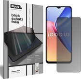 dipos I Privacy-Beschermfolie mat compatibel met Vivo Y52s Privacy-Folie screen-protector Privacy-Filter (expres kleiner dan het glas omdat het gebogen is)