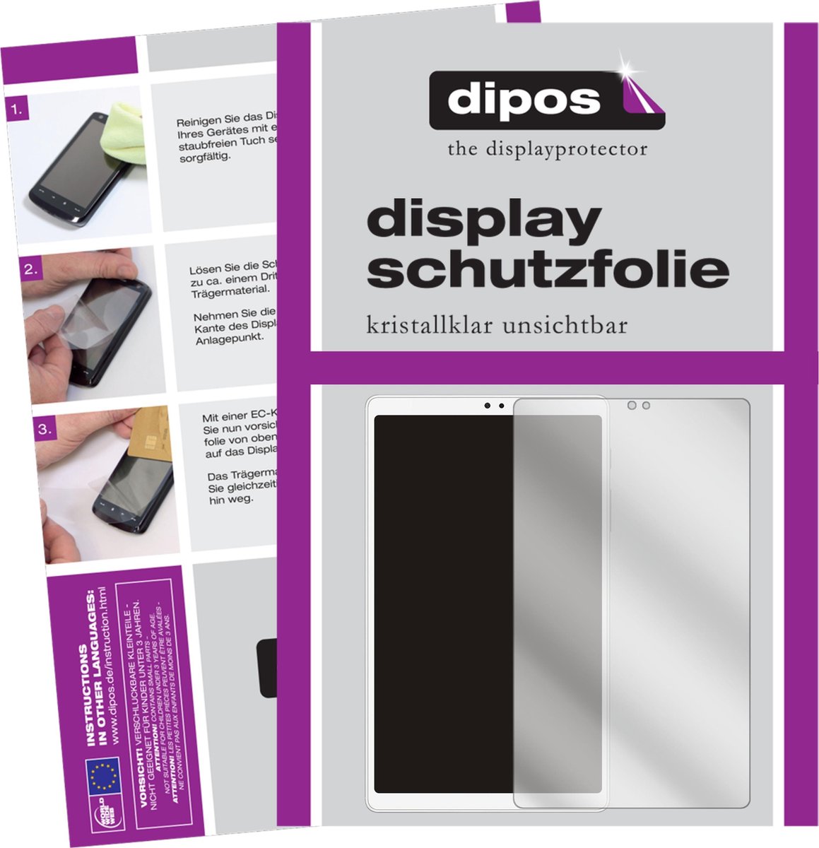 dipos I 2x Beschermfolie helder geschikt voor Samsung Galaxy Tab A7 Lite Wi-Fi Folie screen-protector