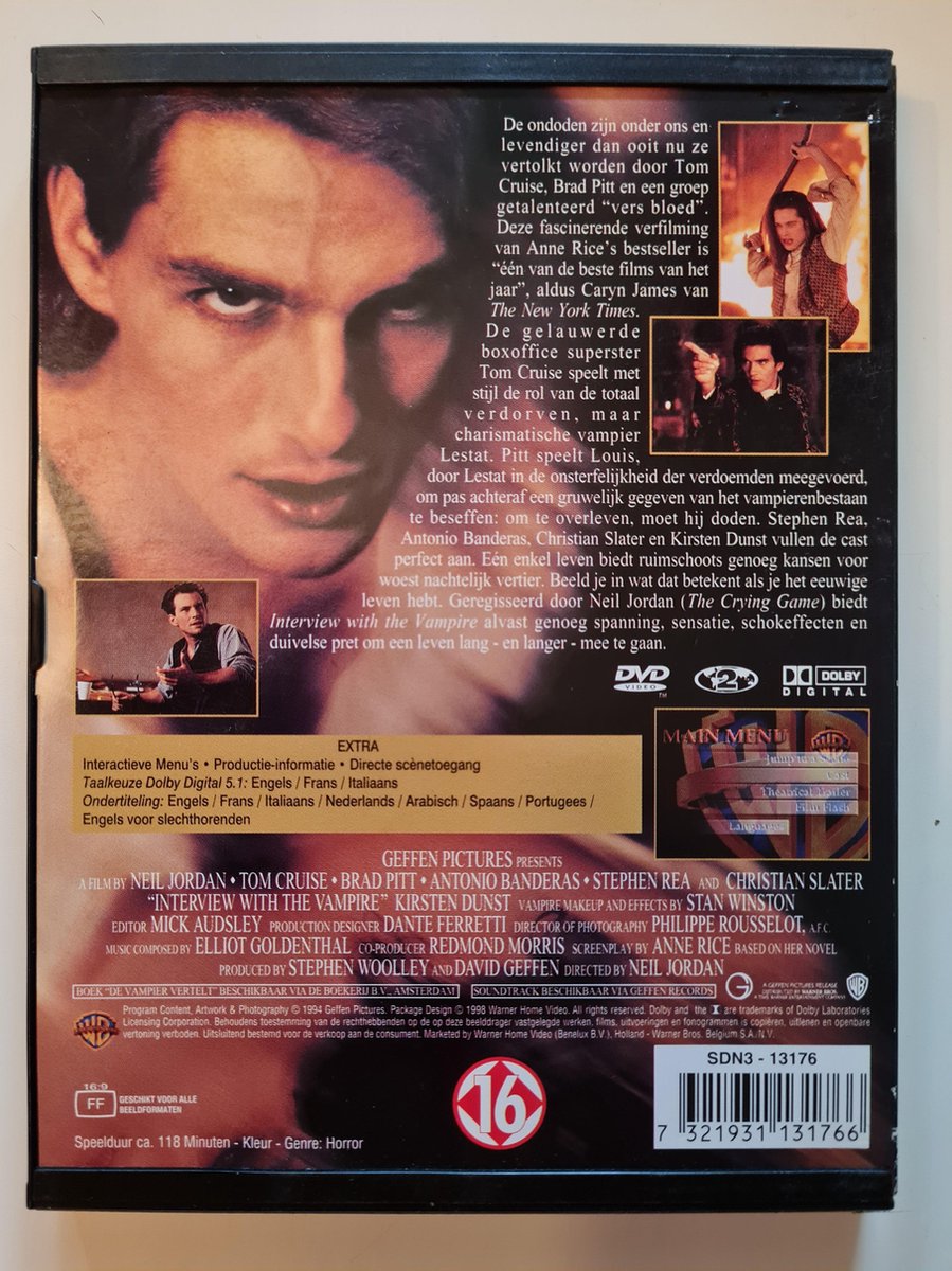 Speelfilm Interview With The Vampir (Dvd), Tom Cruise Dvd's bol