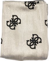 Guess Jacquard Scarf 80X180  Dames Sjaal - Goud