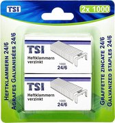 Nietjes - Zinaps Staples 24/6, 2 x Pack van 1000 (WK 02132)