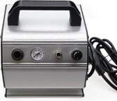 Compressor - Zinaps AS176 Airbrush Mini Compressor OILLSSS PISTON Luchtcompressor met gevlochten slang Luchtinlaat Outlet filter (WK 02132)