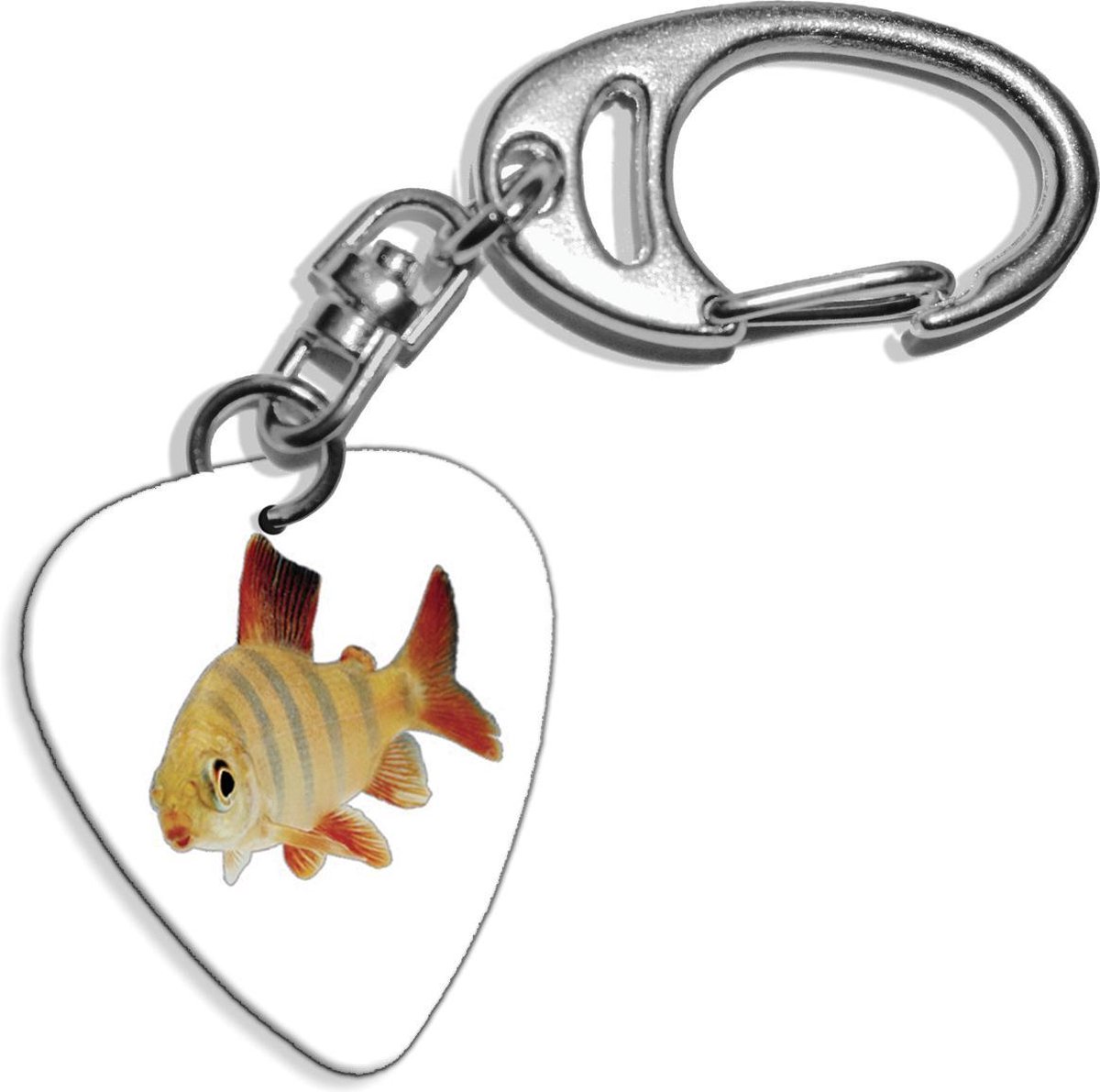 Plectrum sleutelhanger Goudvis
