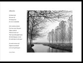 Acacia - Alblasserbos - maçonniek gedicht in fotolijst zwart aluminium 30 x 40 cm