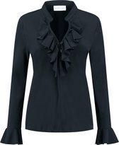 Helena Hart Blouse Ruche in Marine in XL