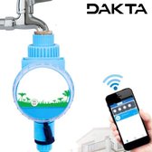 Dakta® Automatisch Sprinkler Systeem Met Regen Sensor | Afstandsbediening Vanuit Andere Locatie | Tuinsproeier | Op WIFI | Irrigatiesysteem | Met Timer | Besproeiingscomputer | Blauw | 320 G