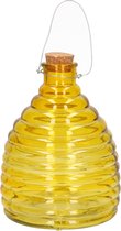 Wespenvanger/wespenval geel van glas 21 cm - Insectenvangers/insectenvallen