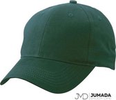 Jumada's Baseball Cap - Baseball Pet - Met 6 Panelen - Katoen - Donkergroen