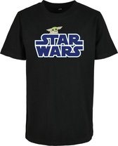 Kinder T-Shirt Star Wars Blue Logo Tee zwart
