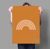 Oranje Regenboog Art Print Poster 55x80cm Multi-color