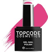 Roze Gellak van TOPCODE Cosmetics - Cerise Pink - TCKE109 - 15 ml - Gel nagellak Nagellak Roze gellac