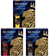 Richard Thee - Zwarte - Theezakjes - Ceylon - English Breakfast - Earl Grey - 3x(100x2g)