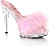 Fabulicious - GLORY-501F-8 Muiltjes met hak - US 5 - 35 Shoes - Roze/Transparant