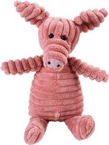Pluche Hondenknuffel Varken Met Piep Honden Speelgoed - Dutchwide