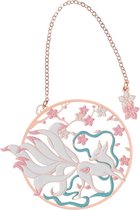 Lucy's boekenlegger - Kitsune - Metaal - Rosé goud - Roze- Wit - Vintage - Cadeautip!