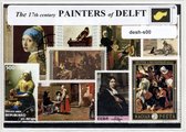 The 17th century Painters of Delft – Luxe postzegel pakket (A6 formaat) : collectie van verschillende postzegels van 17 eeuwse schilders uit Delft – kan als ansichtkaart in een A6