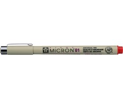 Sakura Pigma Micron 0.25 mm Archival Ink Pen Rood