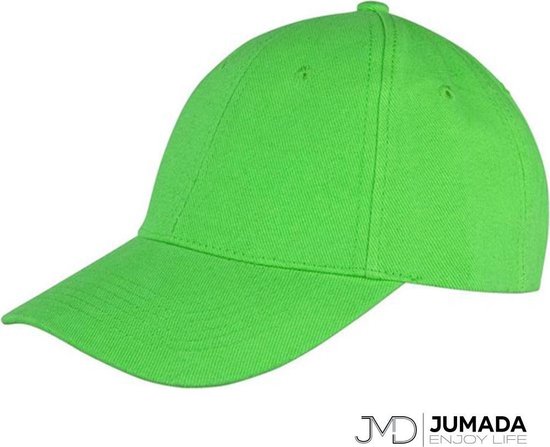 Jumada's Baseball Cap - Baseball Pet - Met 6 Panelen - Katoen - Lichtgroen