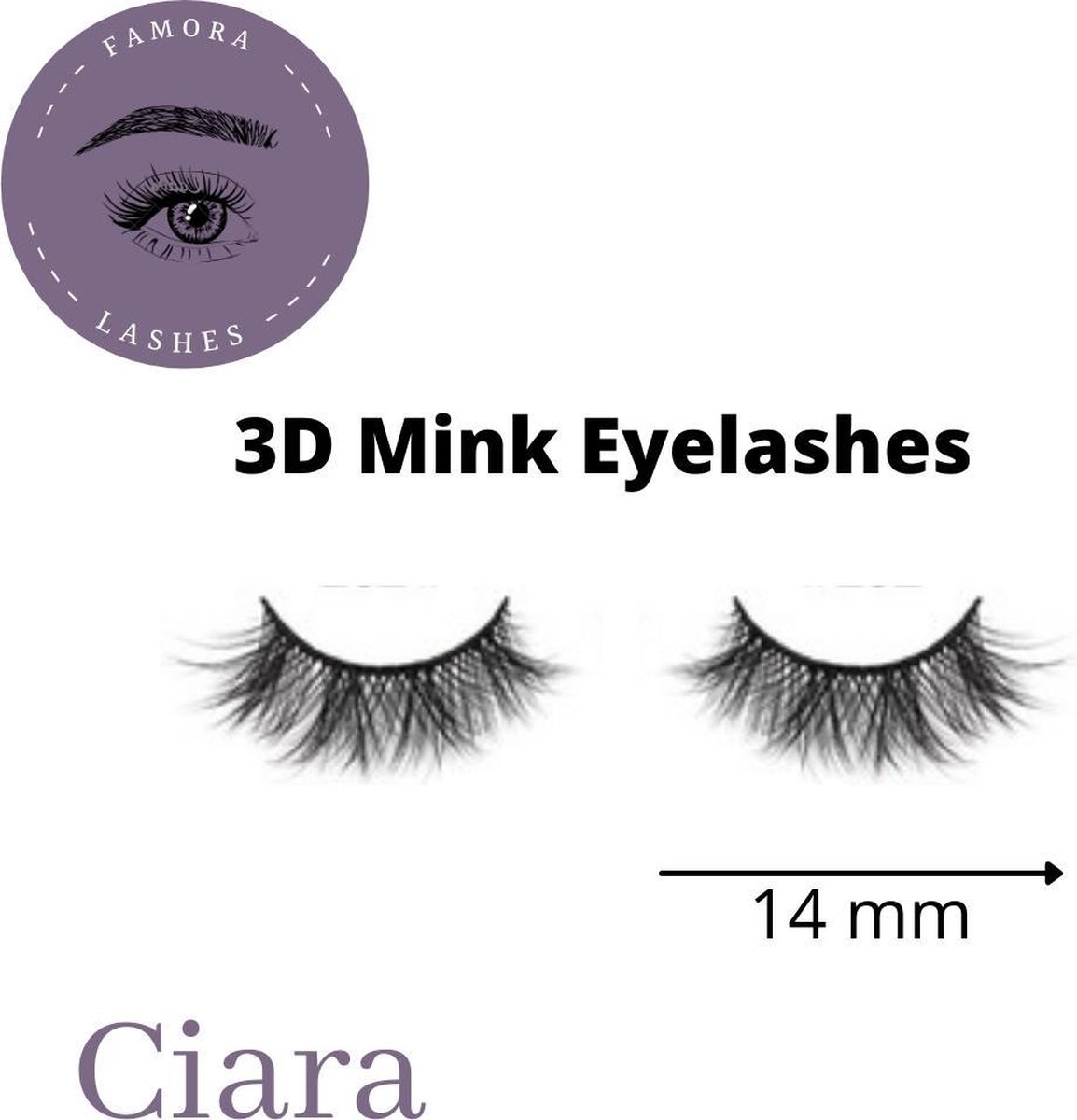 Michele Curls Beauty - Famora Lashes - Wimpers - Mink Wimpers - Valse Wimpers - Wimperstrip - Ciara