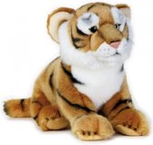 knuffel tijger junior 26 cm pluche bruin/wit