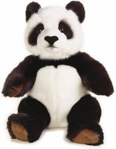 knuffelpanda junior 26 cm pluche zwart/wit