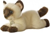 knuffelkat Mini Yoni siamees bruin 20 cm