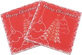 Merry Christmas - Kerst Servetten 33 x 33cm - 20 stuks - Kerstontbijt - Papieren Servetten - Kerstdecoratie - Kerstservetten - Kerstversiering