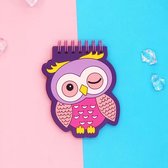 Notitieboekje - Aantekenboekje - Mini Schrift - Zakboekje - Schrijfboek - Kinderen - Cadeau - Silicagel Omslag - Schrijfwaren - Schoolspullen - Veelkleurig - Schattig - Notebook - Pocketbook 