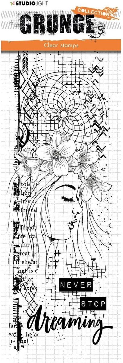 Stempel - Clear stamp - Studio Light - Grunge Collection 3.0 nr 402