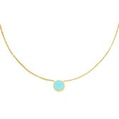 Edelstalen ketting Smiley - Yehwang - Ketting - One size - Goud