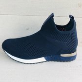 Lastrada mid high sneaker blauw