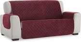 Velvet Quilt - Bankbeschermer - 110cm breed - Rood - Soft Touch - Anti-slip onderkant