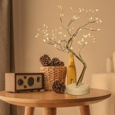 Bonsaiboom | LED | Kunstplant | Decoratieplant | 50x25x12 cm | Koperdraad | Batterij & USB