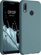 kwmobile telefoonhoesje geschikt voor Huawei P20 Lite - Hoesje met siliconen coating - Smartphone case in Arctische nacht