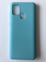 Siliconen back cover case - Geschikt voor Samsung Galaxy A21s - TPU hoesje Turquoise