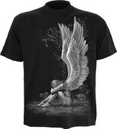 Spiral Heren Tshirt -M- ENSLAVED ANGEL Zwart