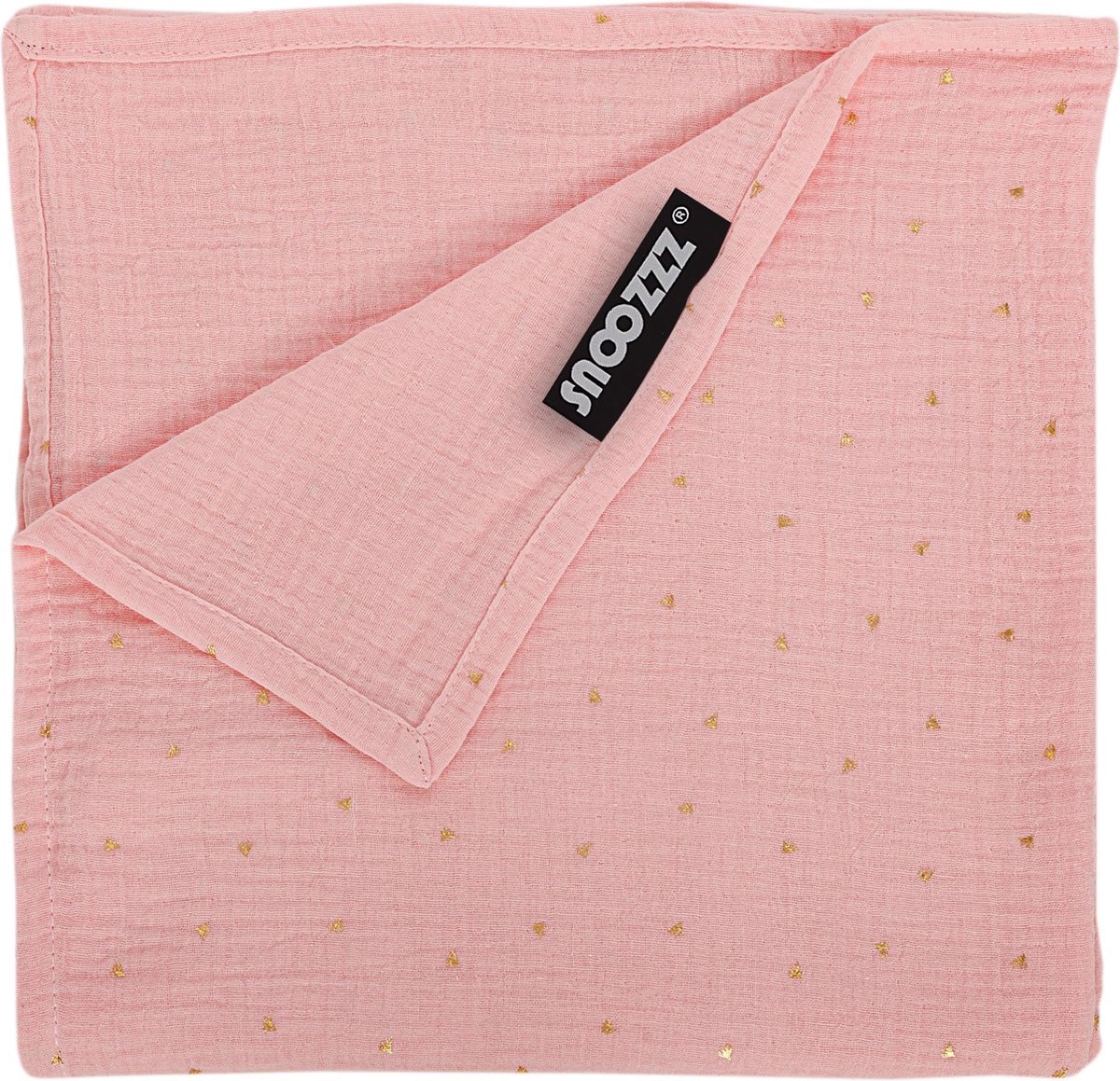 Goedkoopste Snoozzz Hydrofiel doek XL Swaddle - de beste kwaliteit zachte Hydrofiel - 100 katoen - 120 x 120 cm - Roze goud
