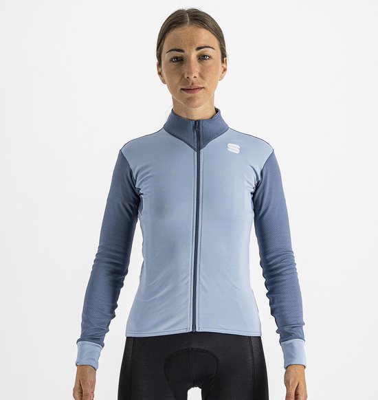 Sportful Fietsshirt lange mouwen dames Blauw - KELLY THERMAL JERSEY ICE - M