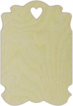 Houten Decoratie Ornament 17 x 25 cm