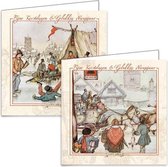 Anton Pieck kerstkaartenboxje - set 1 - 4x5 stuks