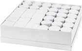 Dozen, wit, H: 7+9 cm, afm 4,5+6 cm, 36 set/ 1 doos
