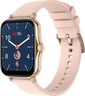 Webvision® - Goud - Smartwatch Heren & Dames - HD Touchscreen - Horloge - Hartslagmeter - Stappenteller - Bloeddrukmeter - Saturatiemeter - Cadeau