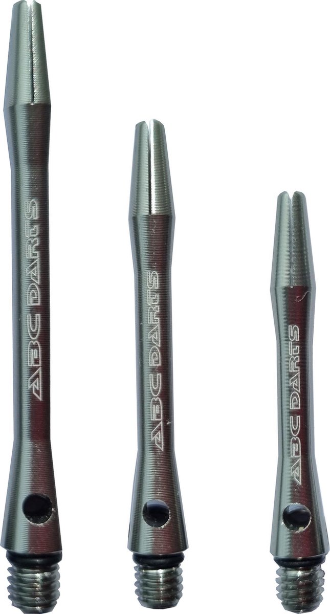 ABC Darts - Dart Shafts - Aluminium Titanium Look - In Between - 3 sets (9 stuk) van ABC Darts — afbeelding 2