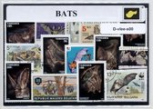 Vleermuizen – Luxe postzegel pakket (A6 formaat) : collectie van verschillende postzegels dieren van de vleermuizen – kan als ansichtkaart in een A6 envelop - authentiek cadeau - k