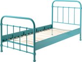 Kinderbed metaal 90X200 mintgroen